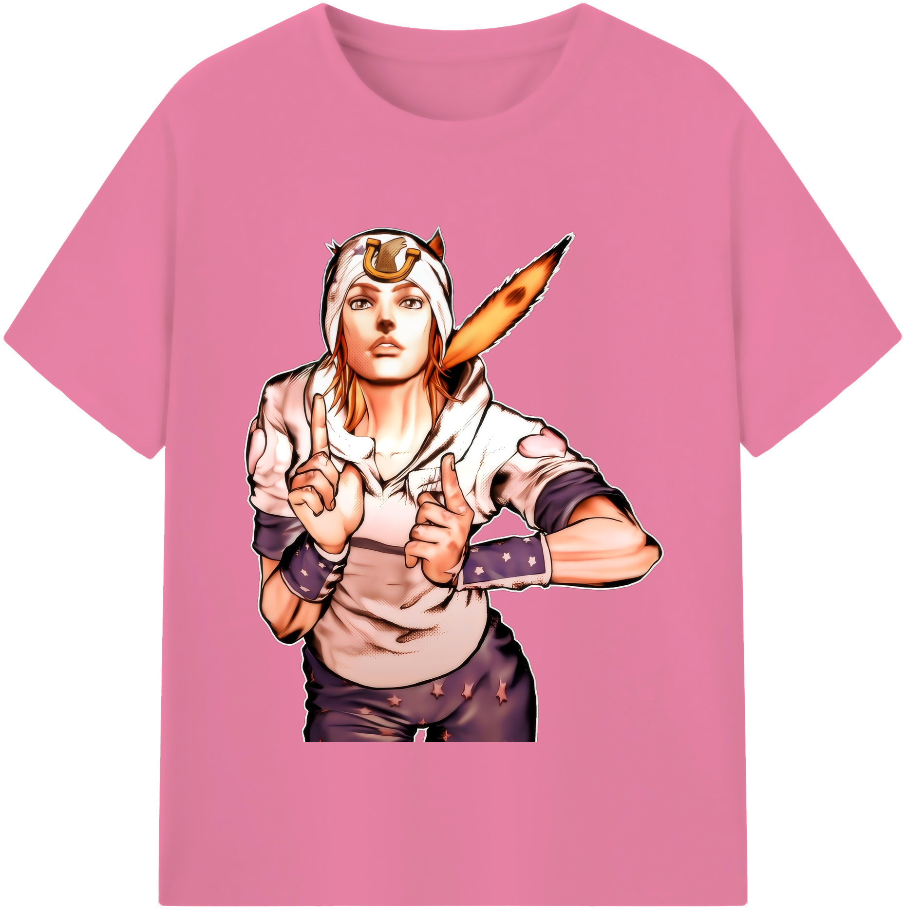（画像用） ジョジョの奇妙な冒険 ジョナサン?ジョースター JoJo's Bizarre Adventure Jonathan Joestar 綿100％半袖Tシャツ（フロントプリント）